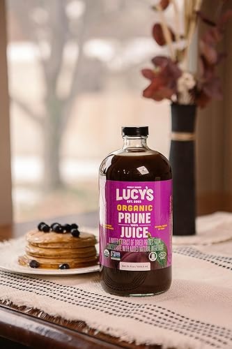 Miniatura 7 de Lucy's Propiedad familiar - Jugo de ciruela 100% orgánico sin OMG, botella de vidrio de 34 onzas (paquete de 2)