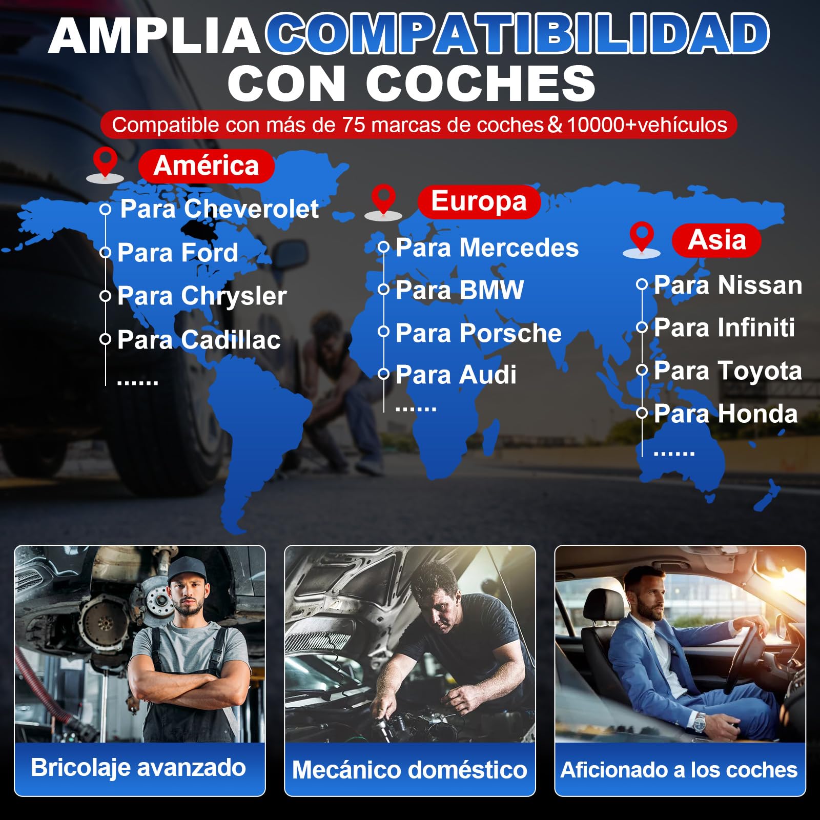 KINGBOLEN Diagnosis Coche Multimarca de 4 Sistema(ABS/SRS/ECM/TCM),S800 Maquina Diagnosis Coche con de 15 Funciones Especiales para Siempre, Obd2 Diagnosis Coche, Auto Vin