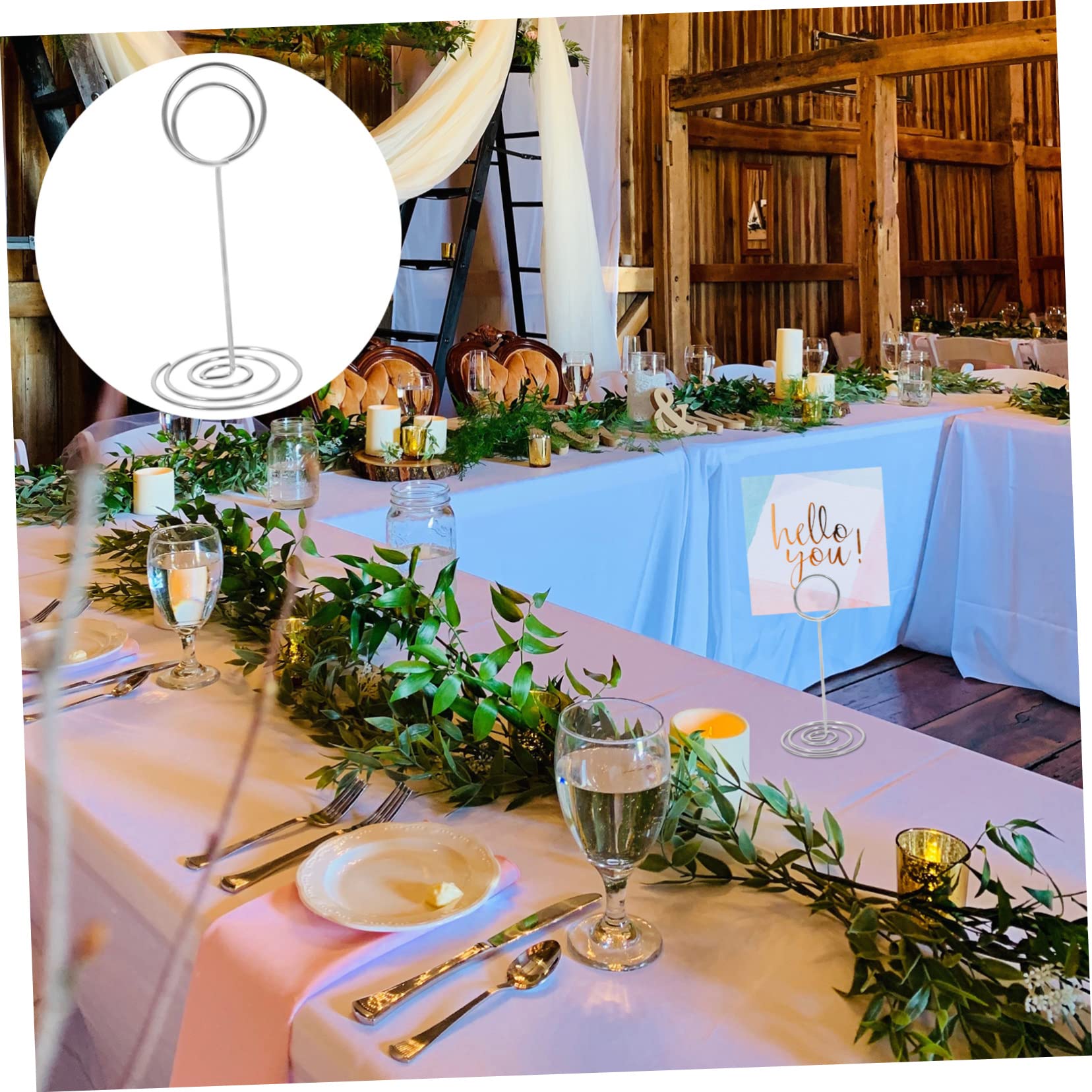 FAAING Lot De 40 Porte-Cartes Table Métal Doré 50 Mm - Supports Photo Pinces Élégants Pour Mariage, Restaurant, Fêtes
