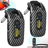 Vista 10 de Sistema de guitarra inalámbrica de 2.4 GHZ, receptor transmisor de guitarra digital inalámbrico recargable con 4 canales y más de 10 horas
