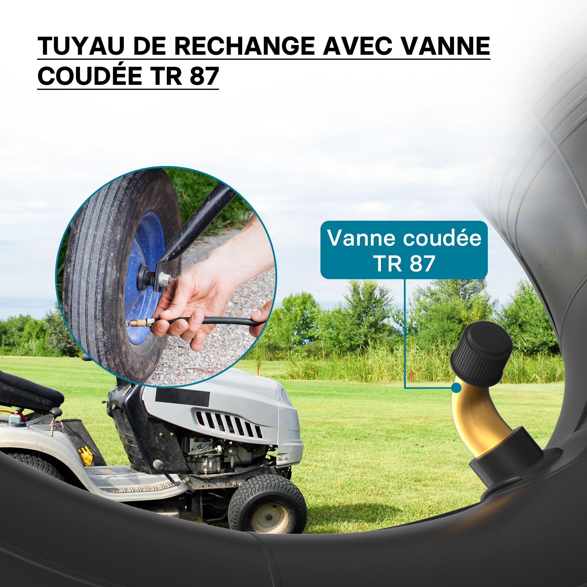 2 Chambres à Air 3.50-8 TR87 Pour Brouette - Valve Coudée 90° - Compatible Chariot à Sac
