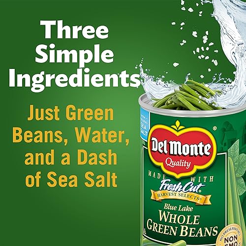 Miniatura 7 de Del Monte Frijoles verdes enteros enlatados, 14.5 onzas (paquete de 12)