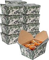 Vista 50 de Restaurantware Bio Tek - Cajas para llevar de 30 onzas, 200 loncheras para llevar, cierre de tabulación, resistentes al calor, desechables, de papel