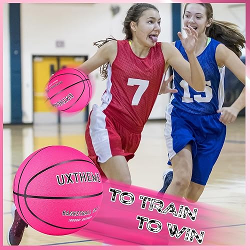 Miniatura 6 de UXtheme Baloncesto 28.5 "PU Cuero Baloncesto Tamaño Oficial 6 Interior y Exterior Mujeres Baloncesto