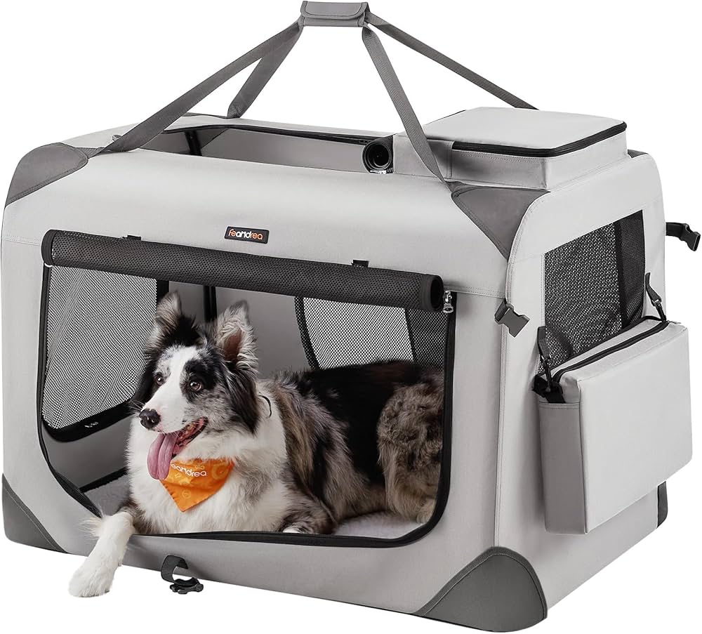 Amazon.com : Feandrea 36 Inches Collapsible Soft Dog Crate