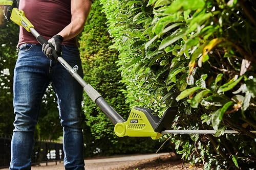 RYOBI Taille-Haies sur Perche 36V Max Power RY36PHT50A-0 – Taille Haies Hautes, Cyprès, Thuyas et Lauriers Jusqu'à 4 m, Lamier 50 cm, Coupe 22 mm, Tête Orientable, sans Batterie ni Chargeur - 4