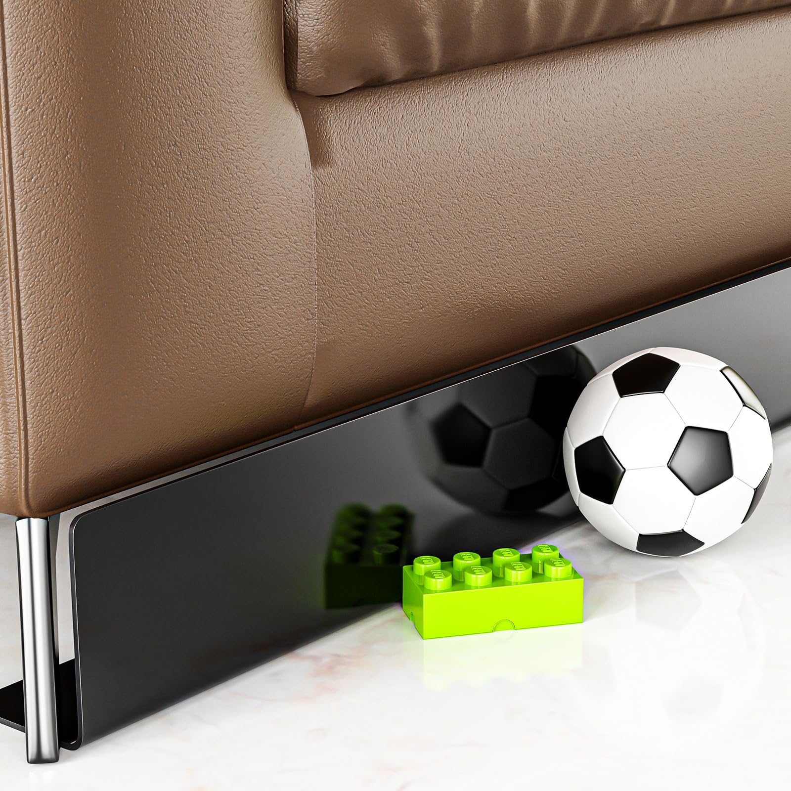 APOCAlLIS 8 Pack Black Couch Guards for Under Couch ?Toy Blockers for