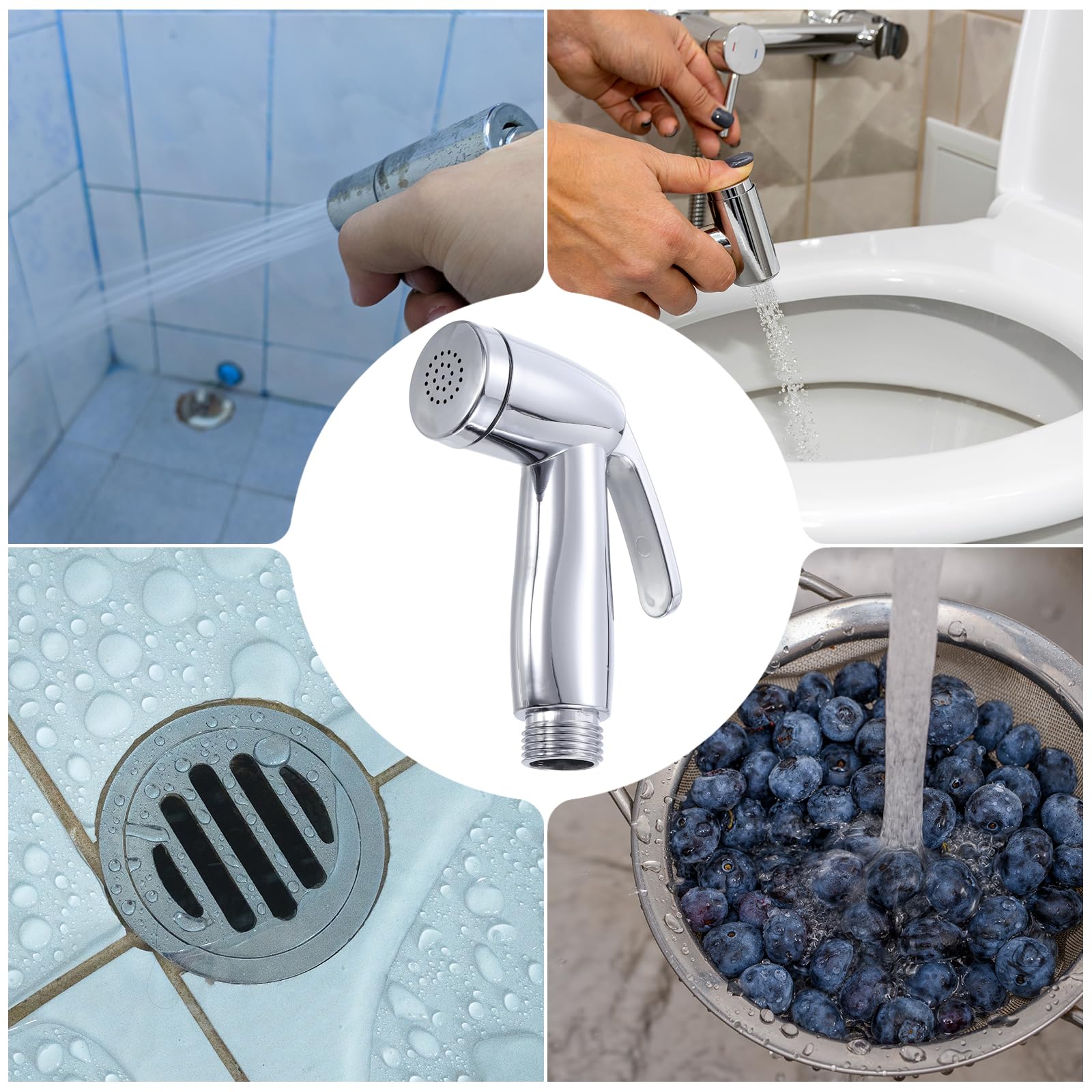 uxcell Bidet Sprayer Pressurized Handheld Bidet Sprayer for Toilet Jet Spray Bidet Attachment Bidet Toilet Sprayer Head for — view 6