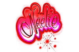 Pinktastic Artistry: Airbrush Red & Pink T-shirt for Women