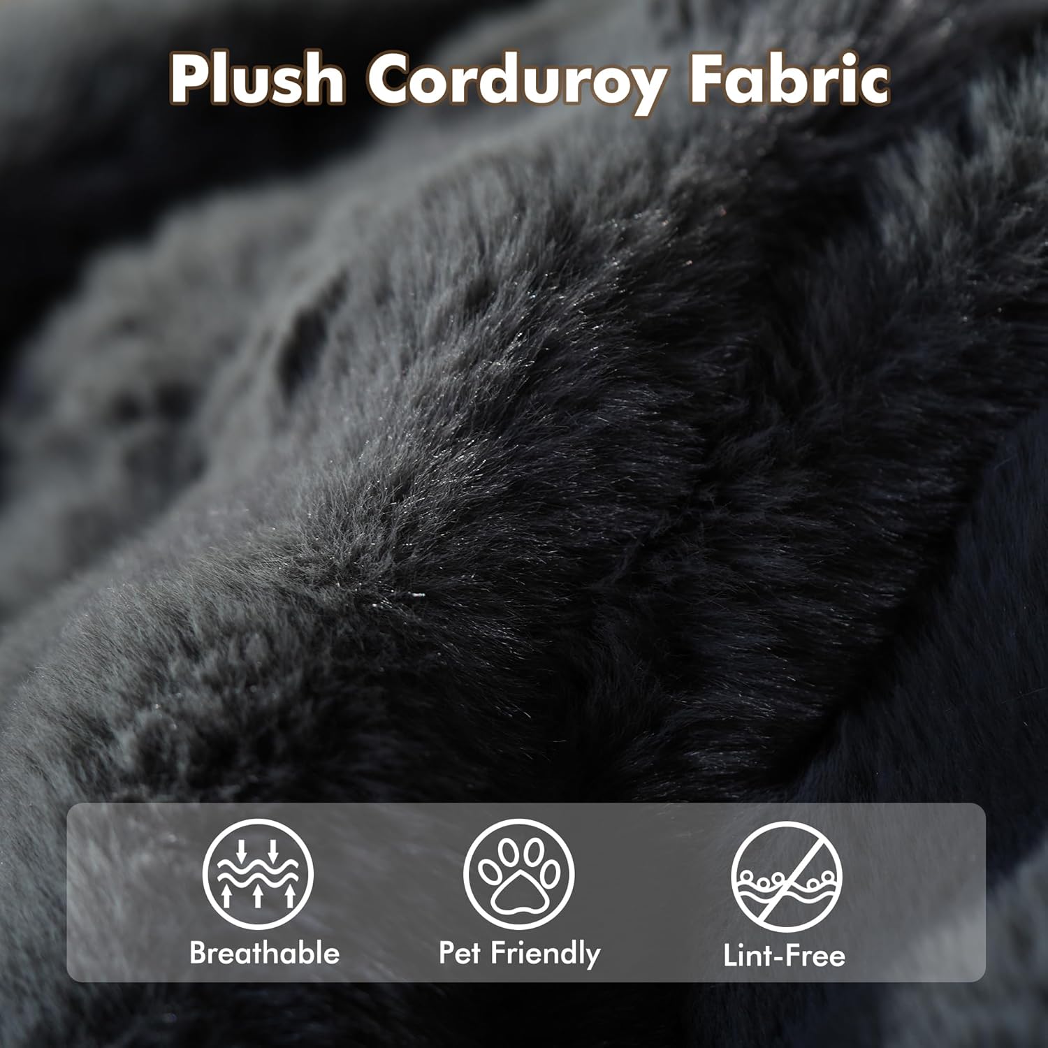 Bean Bag Chair for Adults, Giant Oversized Fluffy Bean Bag for Fireside, Big Bean Bag Lounger Floor Chair for Home, Apartment, Gaming Venue, Dorm, Dark Gray