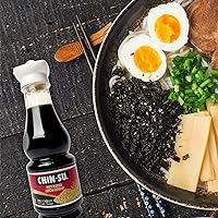 Vista 6 de Chin-Su - Salsa de soja premium, botella de 8.5 onzas líquidas, 100% vegana, salsa de soja oscura para sumergir, salteados, adobos, aderezos