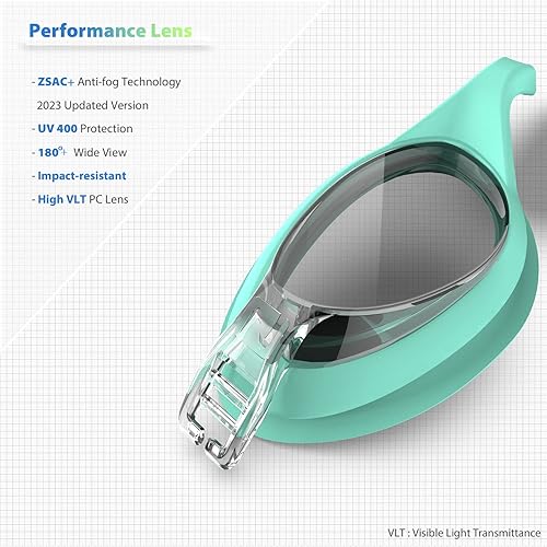 Miniatura 4 de Paquete de 2 gafas de natación unisex para adultos y jóvenes, W7