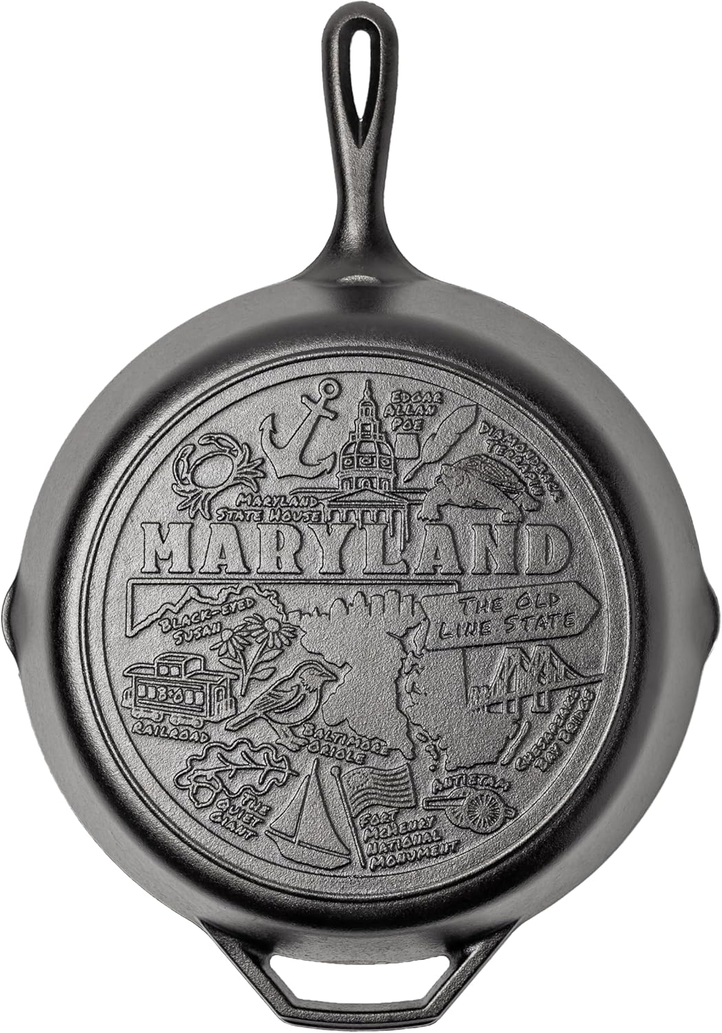 Lodge 12 Inch Cast Iron Skillet – Pre-Seasoned Frying Pan with Teardrop Handle – Oven, Stovetop, Grill & Campfire Use – Made in USA – Non-Toxic, Even-Heating Cookware – Washington, D.C.