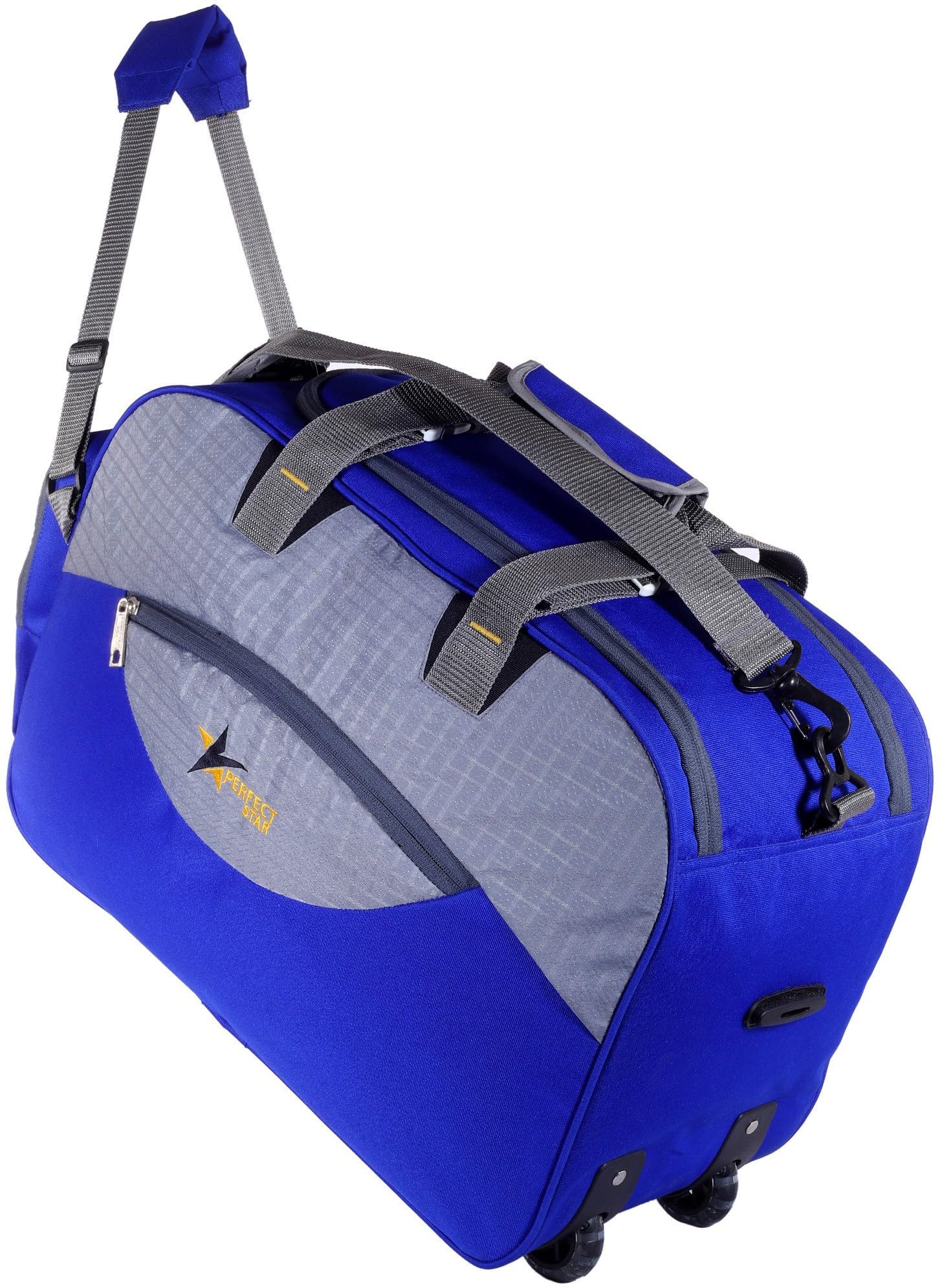 Generic(Expandable) DFL 00997 Royal Blue Duffel with Wheels (Strolley) ()_80