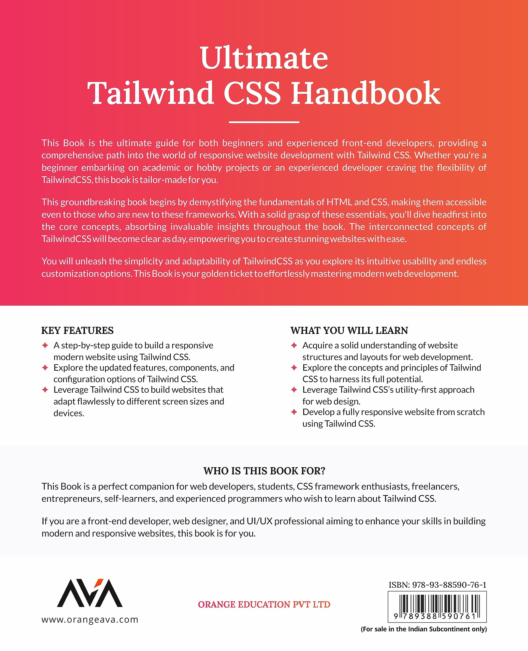 Ultimate Tailwind CSS Handbook: Build sleek and modern websites with immersive UIs using Tailwind CSS (English Edition) (Frontend Designer — Tools & CMS, Band 2)
