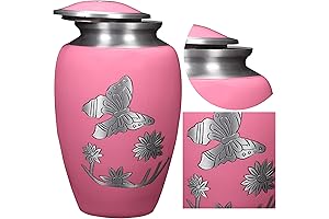 Alpha Living Home Cremation Urn for Ashes in Pink