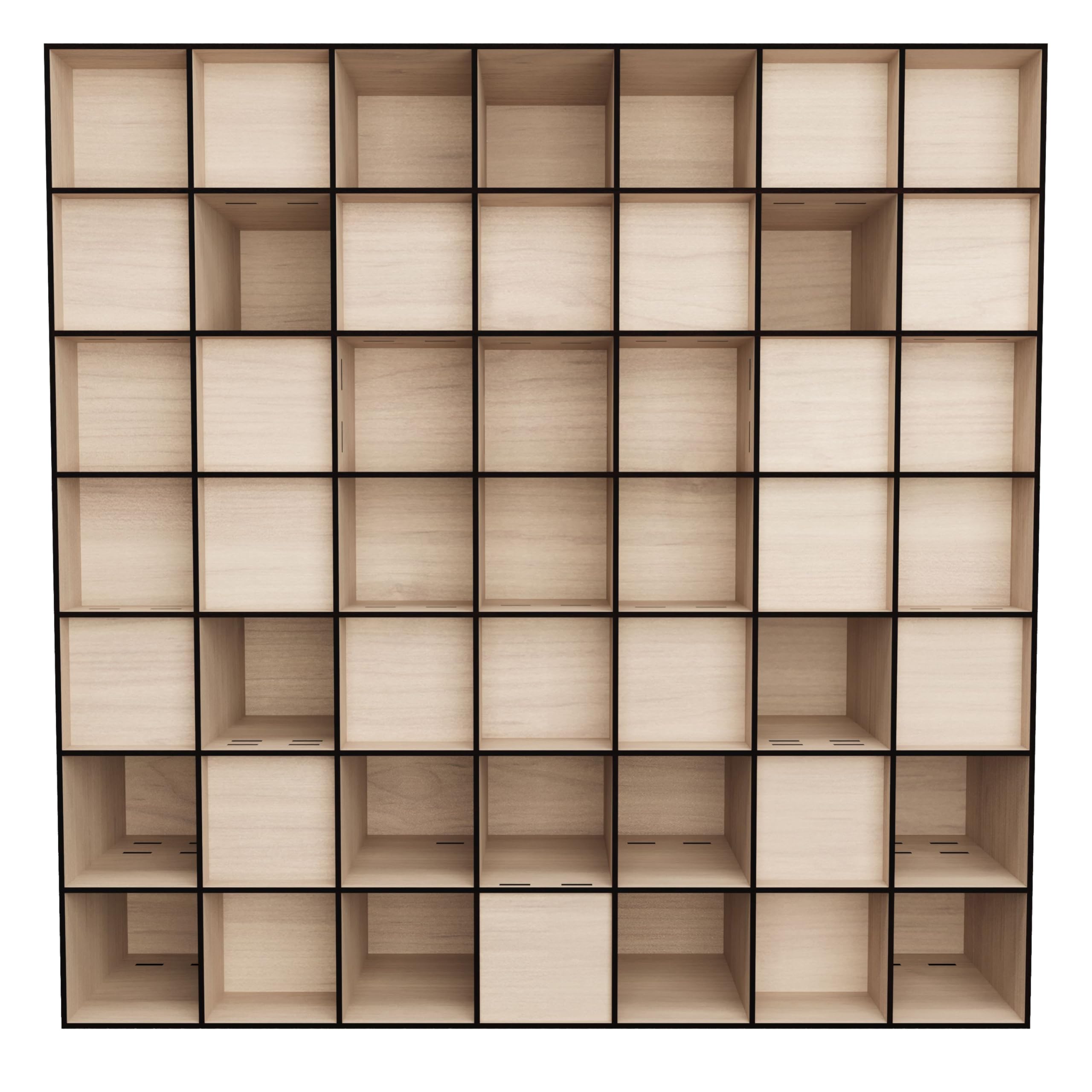 Diffusore Schroeder QRD 2D N7 | 50x50 cm | Pannello Schroeder QRD 2D in legno | Diffusore acustico in compensato di betulla | Pannello acustico | Profondita: 11 cm
