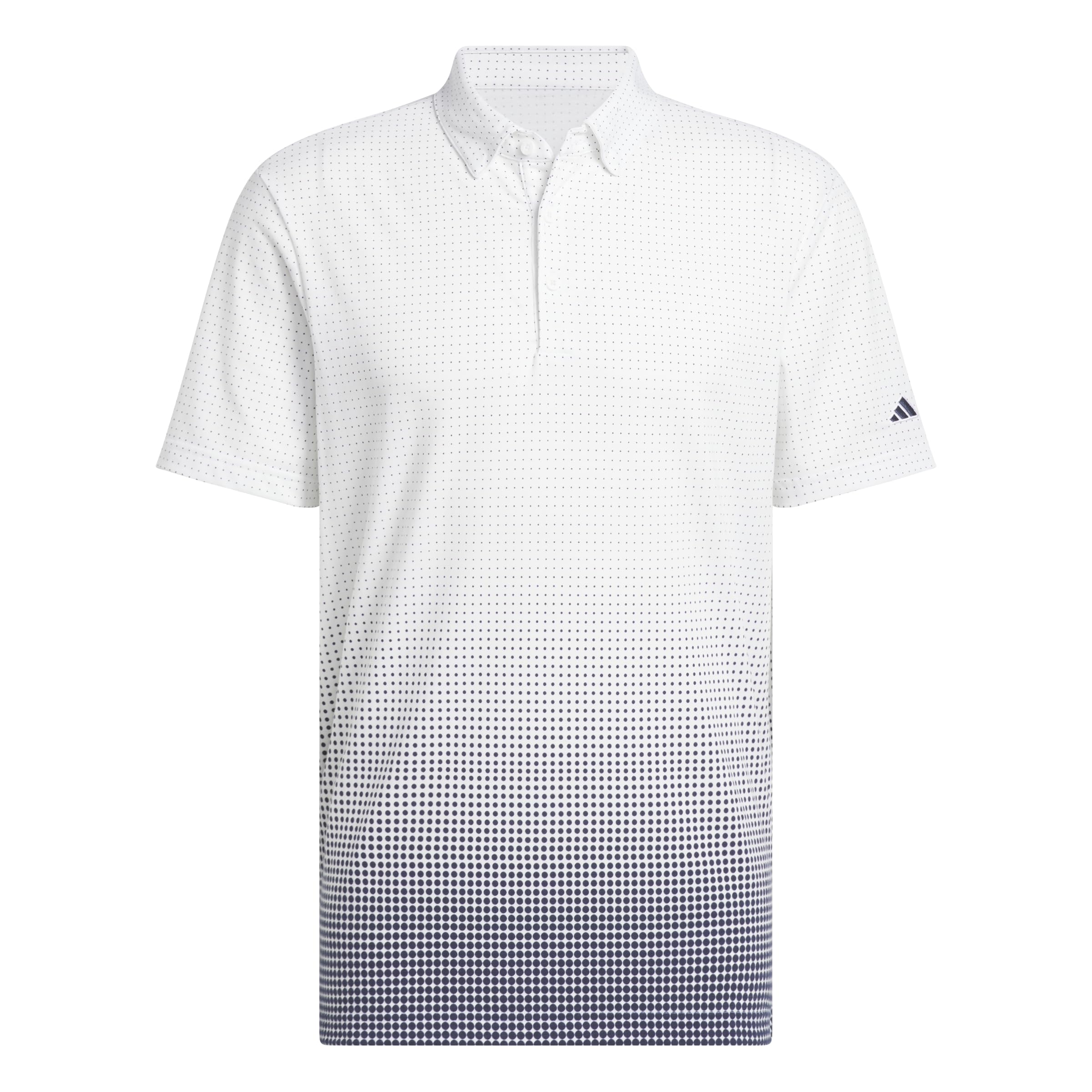 adidas Men's Go-to Rise Print Polo Shirt White