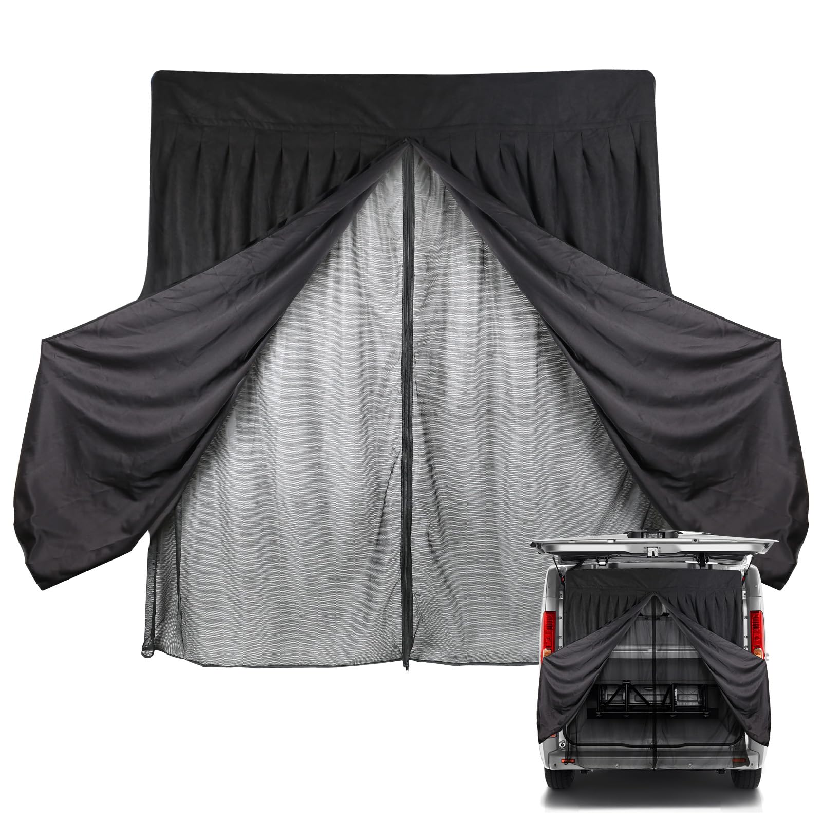 Zanzariera Auto Compatibile con Renault Trafic, Zanzariere Porta Posteriore Auto, Rete per Insetti Magnetica a Doppio Strato per Campeggio All'aperto