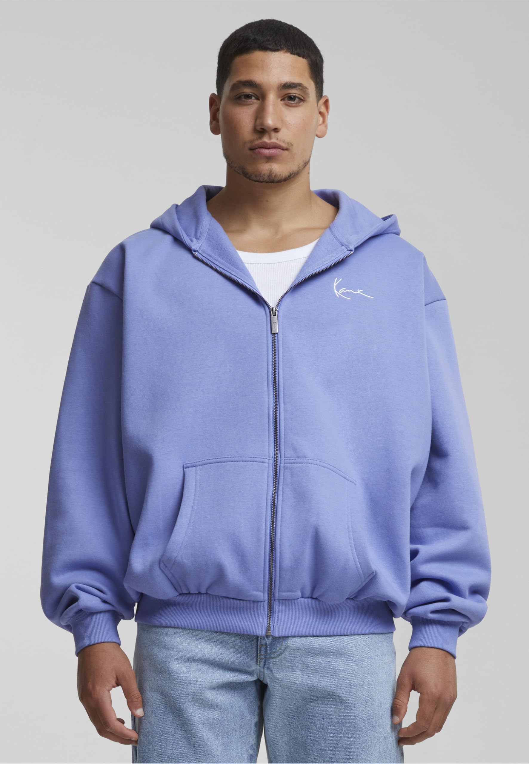 Karl Kani Herren KM-ZH011-080-11 Chest Signature Essential Zip Hoodie