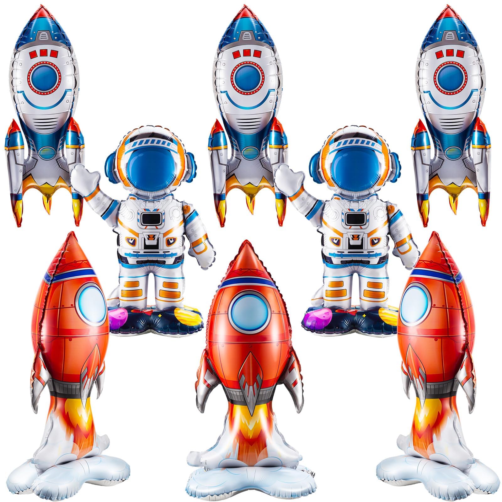 Sponsored Ad – KASTWAVE Space Themed Party Balloons Set - 8 Pcs Including Astronaut, Rocket, and Spaceship Foil Balloons for Kids Birthday and Solar System Galaxy Decorations