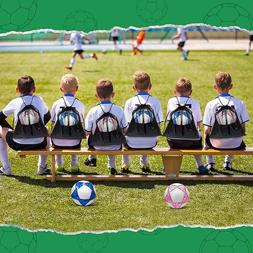 Miniatura 7 de Paquete de 2 pelotas de fútbol desinfladas de Navidad con bomba para niños, tamaño 3, tamaño 4, tamaño 5, ofertas a granel, pelotas de fútbol con