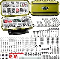 Vista 1 de TRUSCEND Kit de aparejos y accesorios de pesca ampliamente utilizados, caja de aparejos de pesca con aparejos incluidos, gancho de peso giratorio