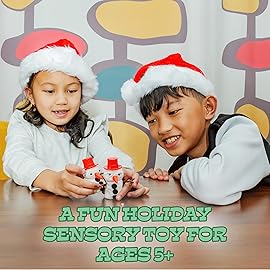 Toysmith Melting Snowman Bundle - Reusable Putty Slime Kit with Snowman Accessories - Build, Melt & Rebuild Fun - Desk Toy for Kids - Christmas Stocking Stuffer - Ages 5+