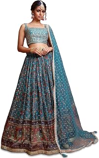 ready to wear Women's Silk Embroidery Work Lehenga Choli With Dupatta-ZMV1
