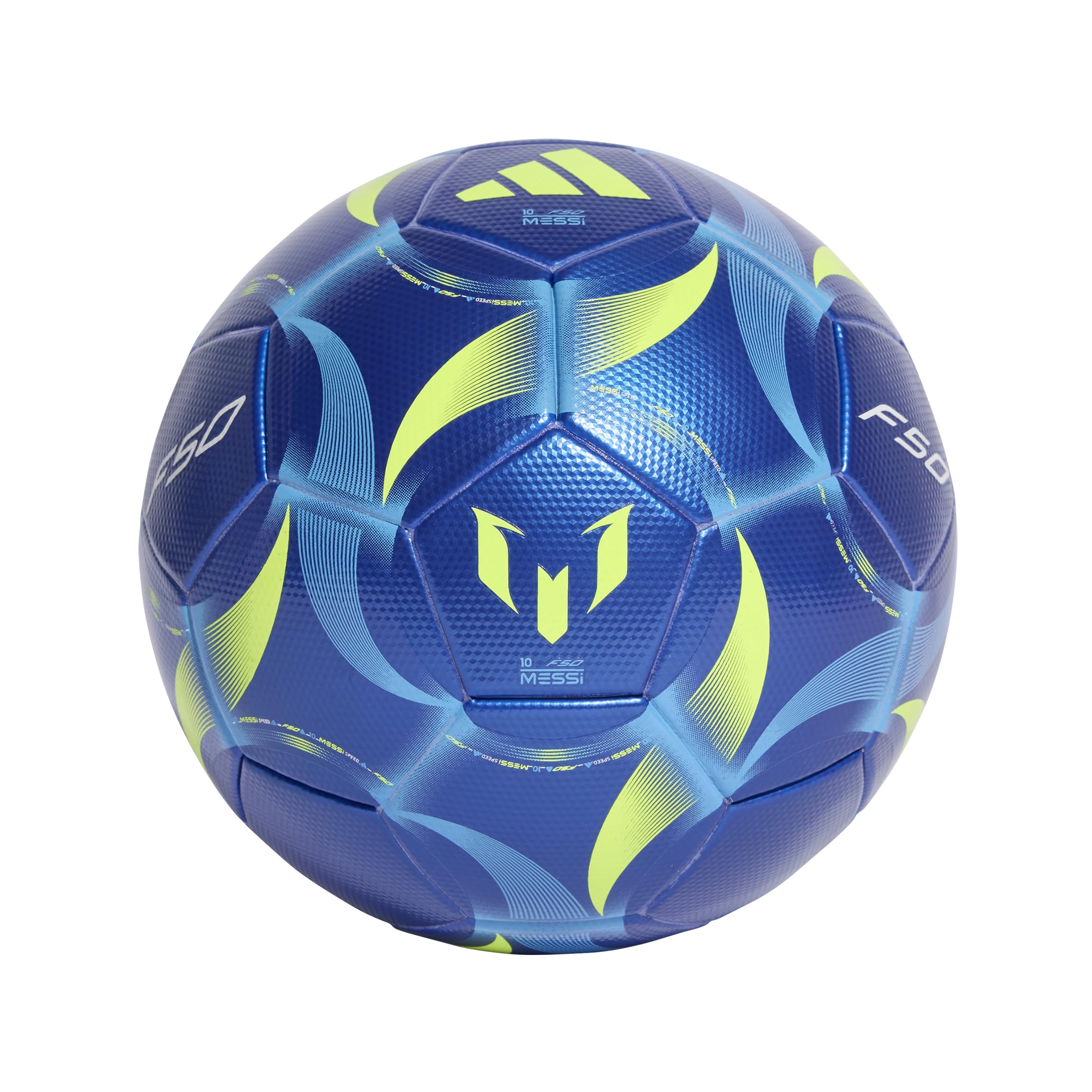 adidas Unisex-Adult Messi League Soccer Ball, Iron Metallic/Lucid Red/Black, 4