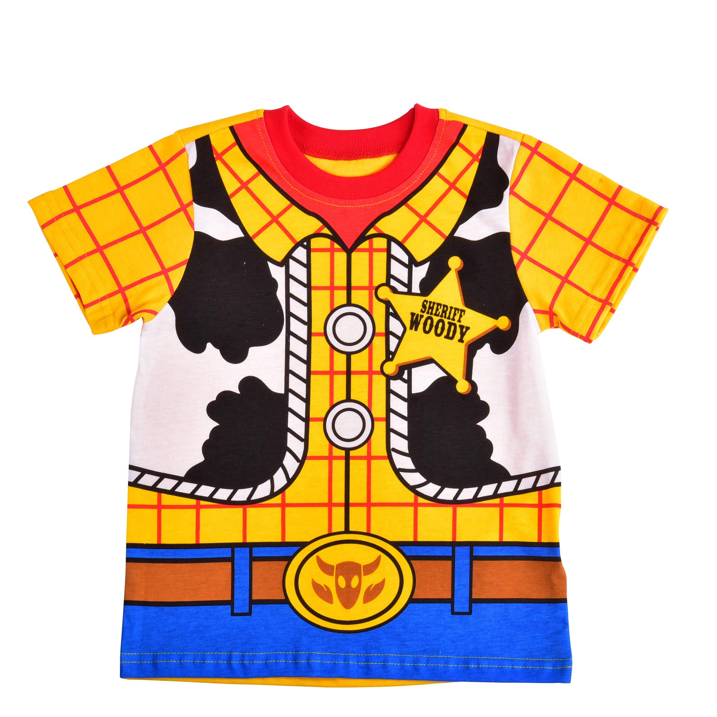 Disney Toy Story Boys' T-Shirt and Jogger Set for Toddler and Little Kids - Blue/Yellow or Green/Grey