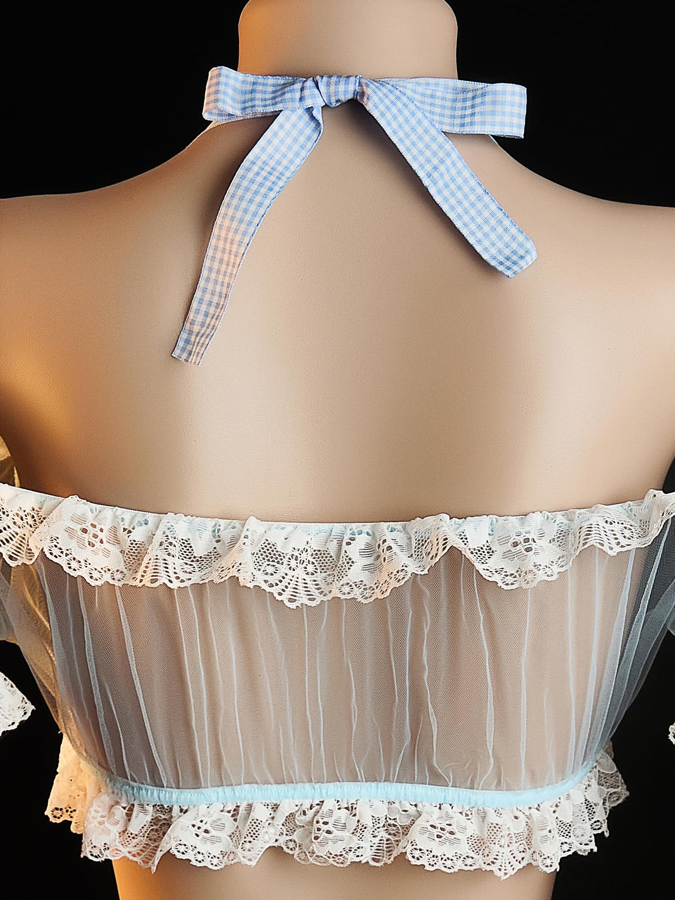 ADSEXY Sexy Lingerie for Women Backless Babydoll Lingerie Dress Nightgown Chemise One Piece Fits S-L Size