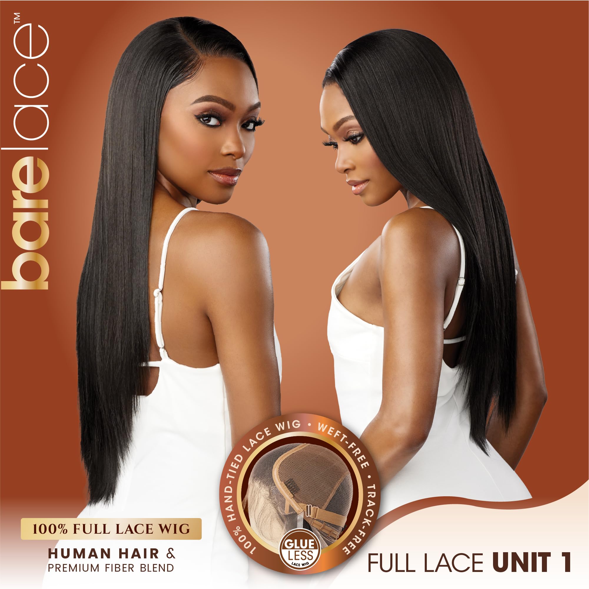 Amazon.com : Sensationnel Bare Lace Fulllace Wig - Unit 1 Human 
