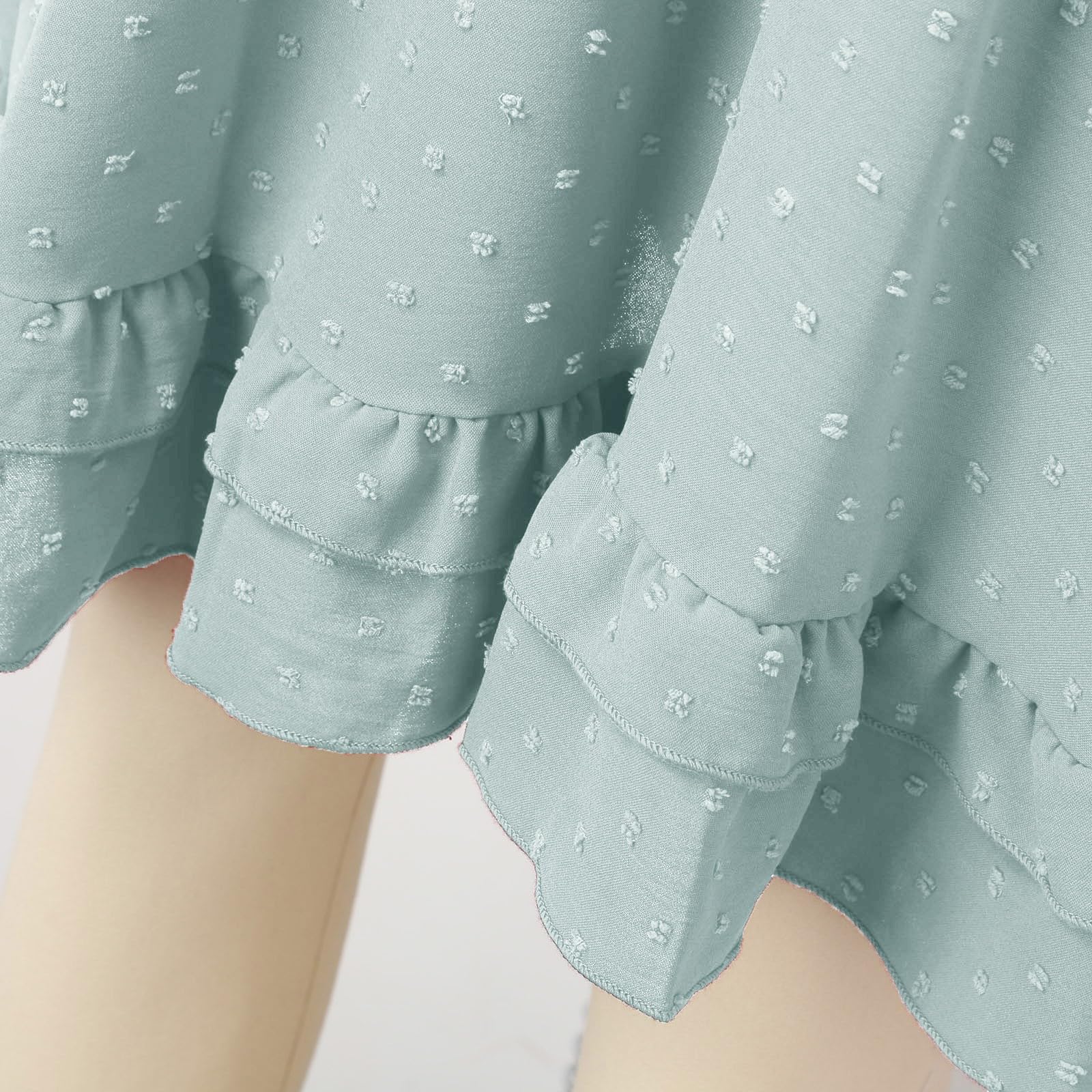2026 mi-Longue Extensible Femme Manches Courtes Motif Floral Ligne A élasticité Confortable Haute Tenue décontractée élégante