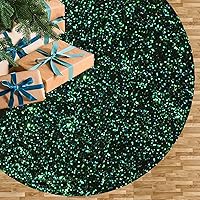 Vista 17 de Falda de árbol de lentejuelas de 46 pulgadas, tapete de árbol navideño de terciopelo azul real, cubierta de árbol de Navidad para decoraciones