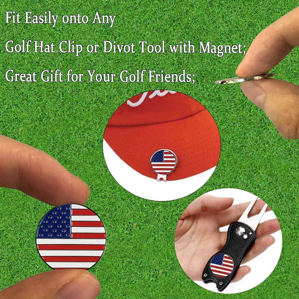 Review Golf Ball Markers for Men 10 Pack Assorted Patterns fits All