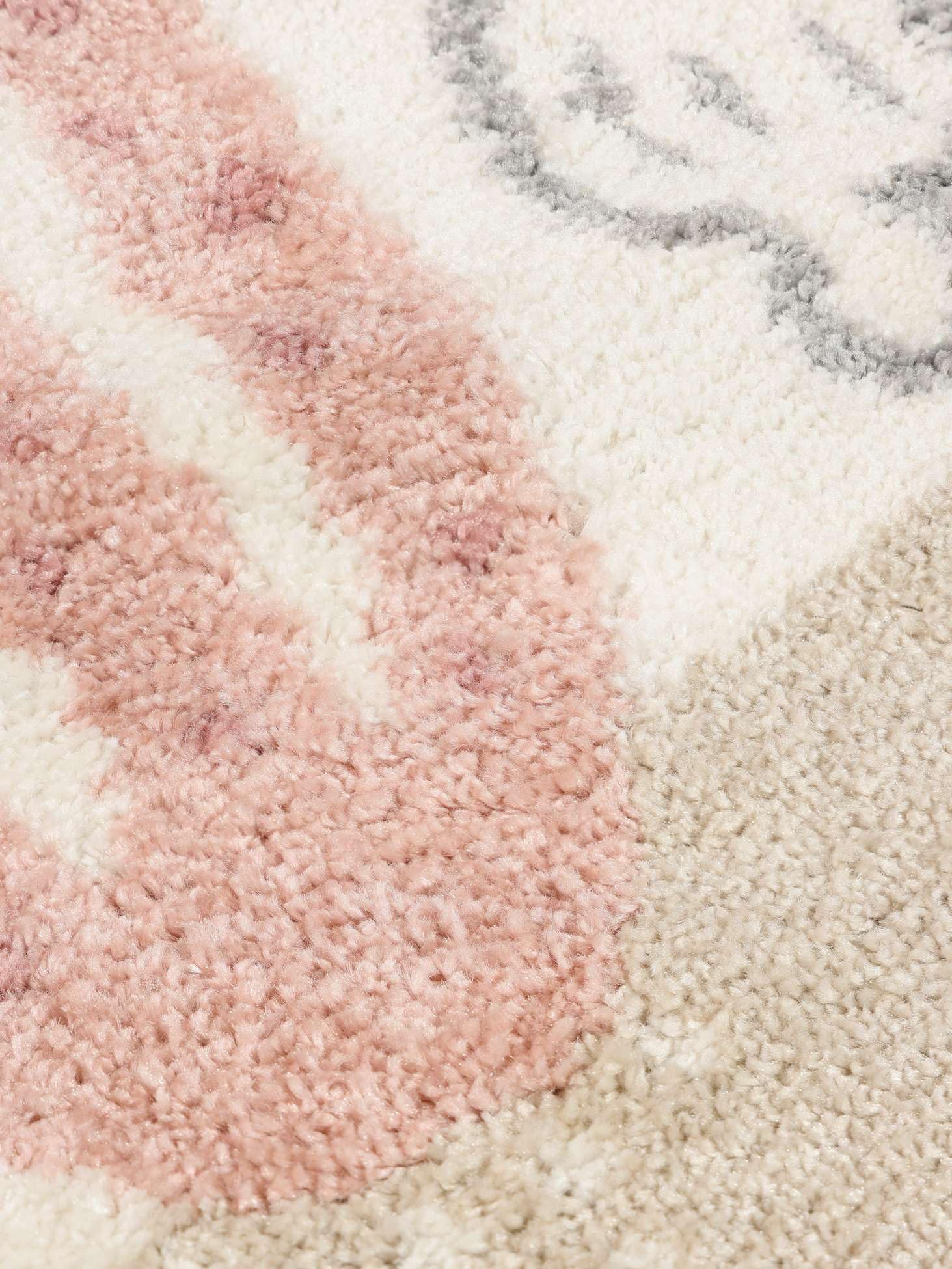 RugVista Octo Alfombra Infantil, Ø 150 cm, Rosa | Modernas, Niños, Redondo, Pelo medio, Limpieza en seco, Oeko-Tex 100, Sin productos químicos peligrosos, Cuarto del bebé