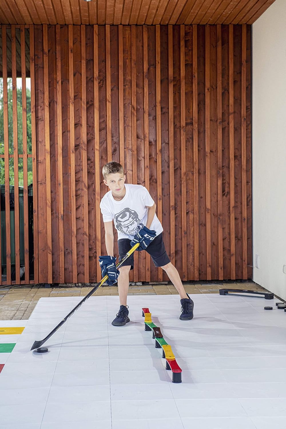 Hockey Revolution - Hockey Training Set for Stickhandling, Passing and Puck Control - Hockey Practice : Sports & Outdoors