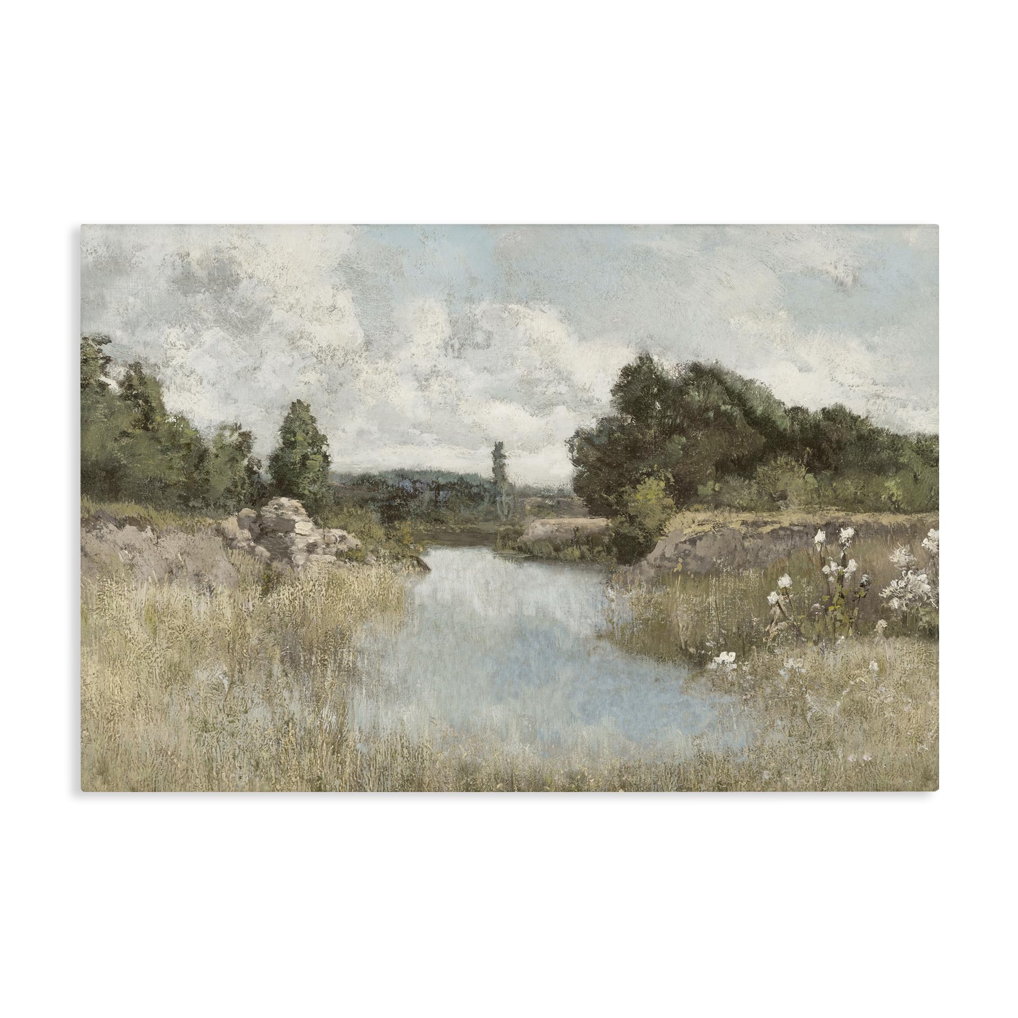 Stupell Industries Unframed Dawn Shore Landscape Serenity, 24 X 36 Inch Canvas Wall Art