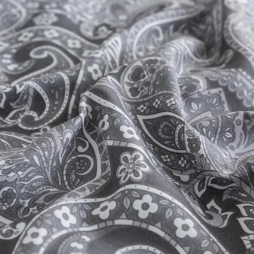 Miniatura 6 de Juego de edredón tamaño Queen, edredón suave para todas las estaciones, cálido, juego de ropa de cama ligero de 3 piezas, 1 edredón y 2 fundas de