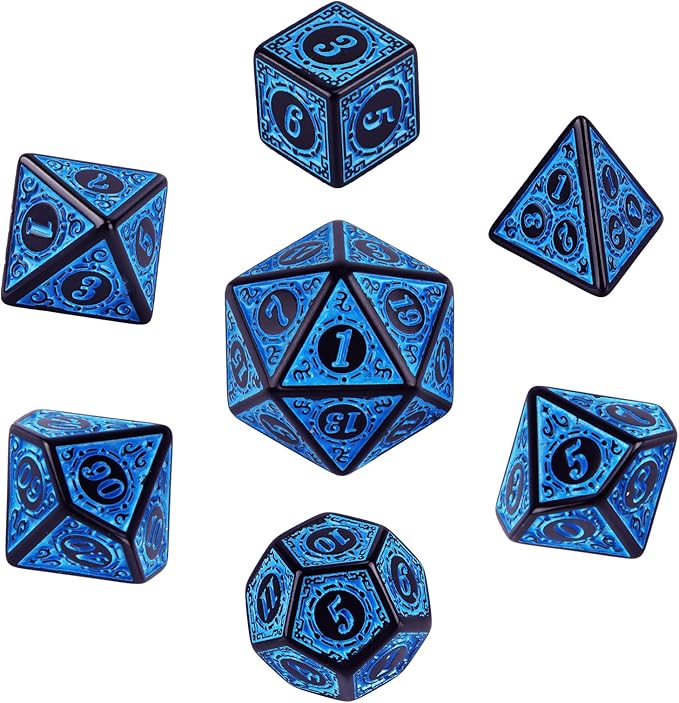 Dnd Dice Set, 7Pcs Polyhedral & RPG Dice, Dungeons and Dragons Starter