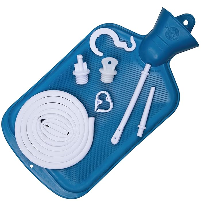 Buy Best Colon Cleanse Enema Bag BPA Free with Tubing (2 Quart) Hot