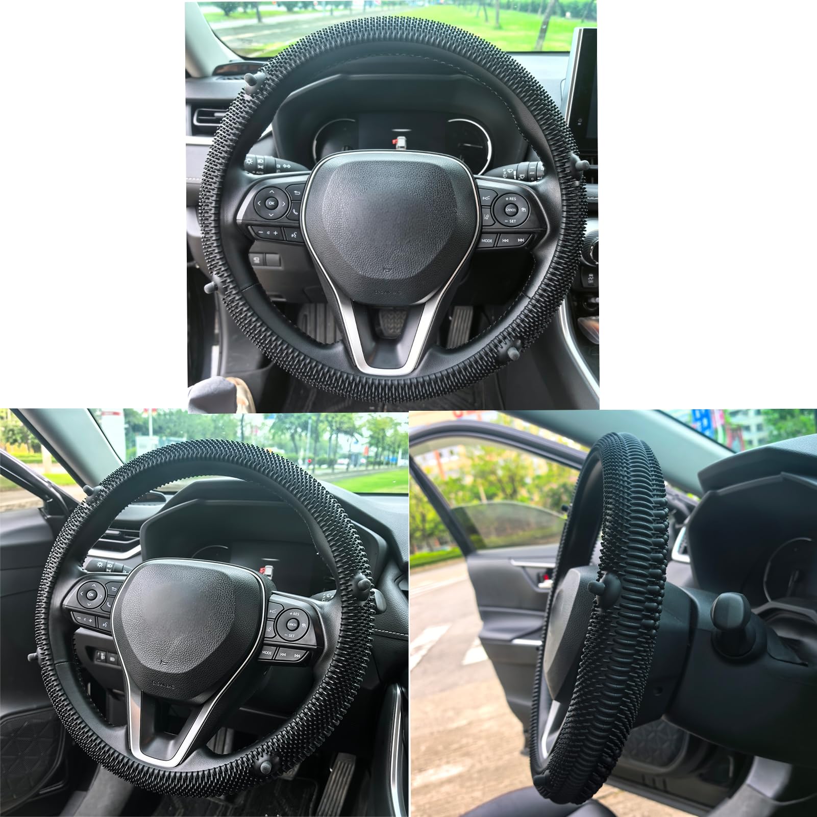 Silicone Wheel Cover, 14-15.7Inch Universal Car Silicone Steering Wheel Silicone Wheel Cover, 14-15.7Inch Universal Car Silicone Steering Wheel