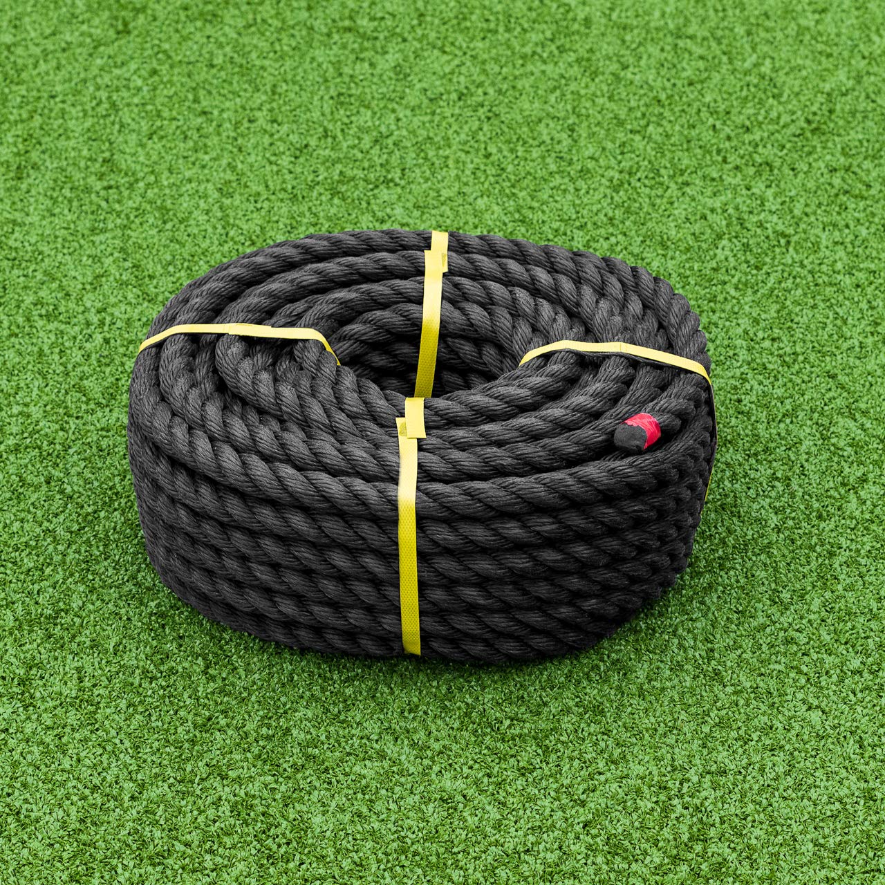 TITAN Cuerda de Polipropileno | Cordel Seguridad de Polipropileno Alta | Negro o Azul – Variedad de Tamaños y Larguras | Bobinas (18mm – 25m, Negro)