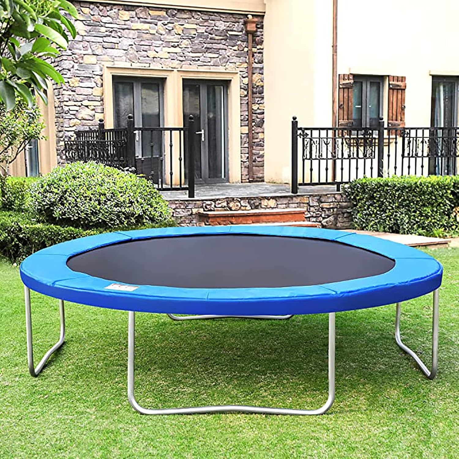 Replacement Trampoline Pad, Outdoor Trampoline Protection Mat Safety Spring Cover Trampoline Mattress Waterproof Mat Trampoline Round Spring Protection Cover Accessories