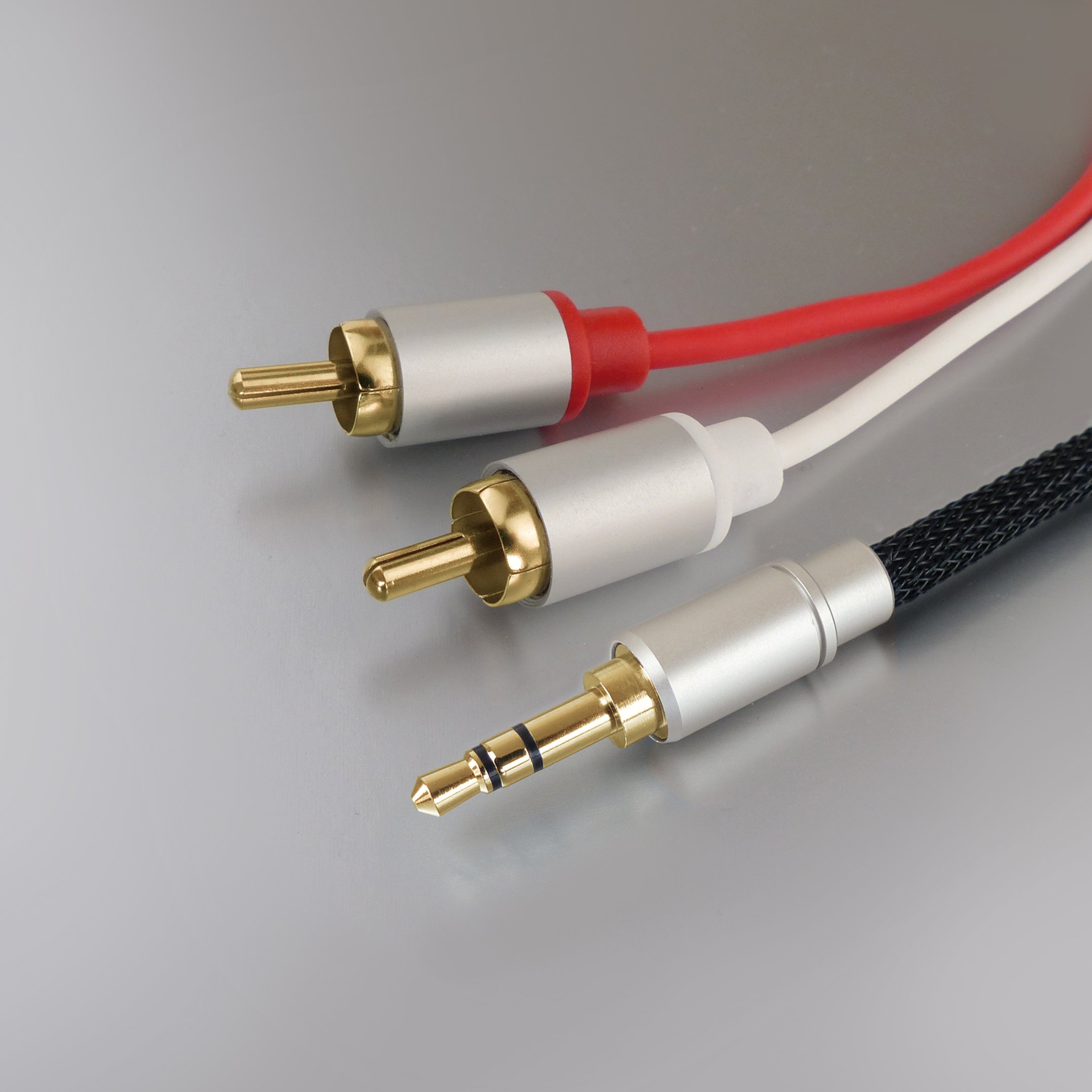 Dynavox Black Line cavo stereo RCA di alta gamma, cavo RCA