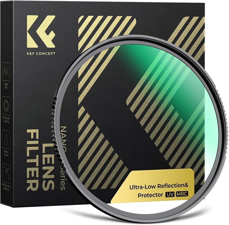 K&F CONCEPT 95mm HD Armor & Ultra Low Reflectivity MCUV Lens Filter | 28 Multi-Coated Waterproof Scratch-Resistant Hardened Glass UV Protection Lens Filter (Nano-X Series) FV704