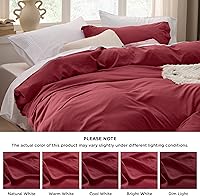 Vista 236 de Bedsure - Juego de ropa de cama de 2 piezas con 1 funda de edredón y 1 funda de almohada, extrasuave, prelavado, con cremallera, sin edredón