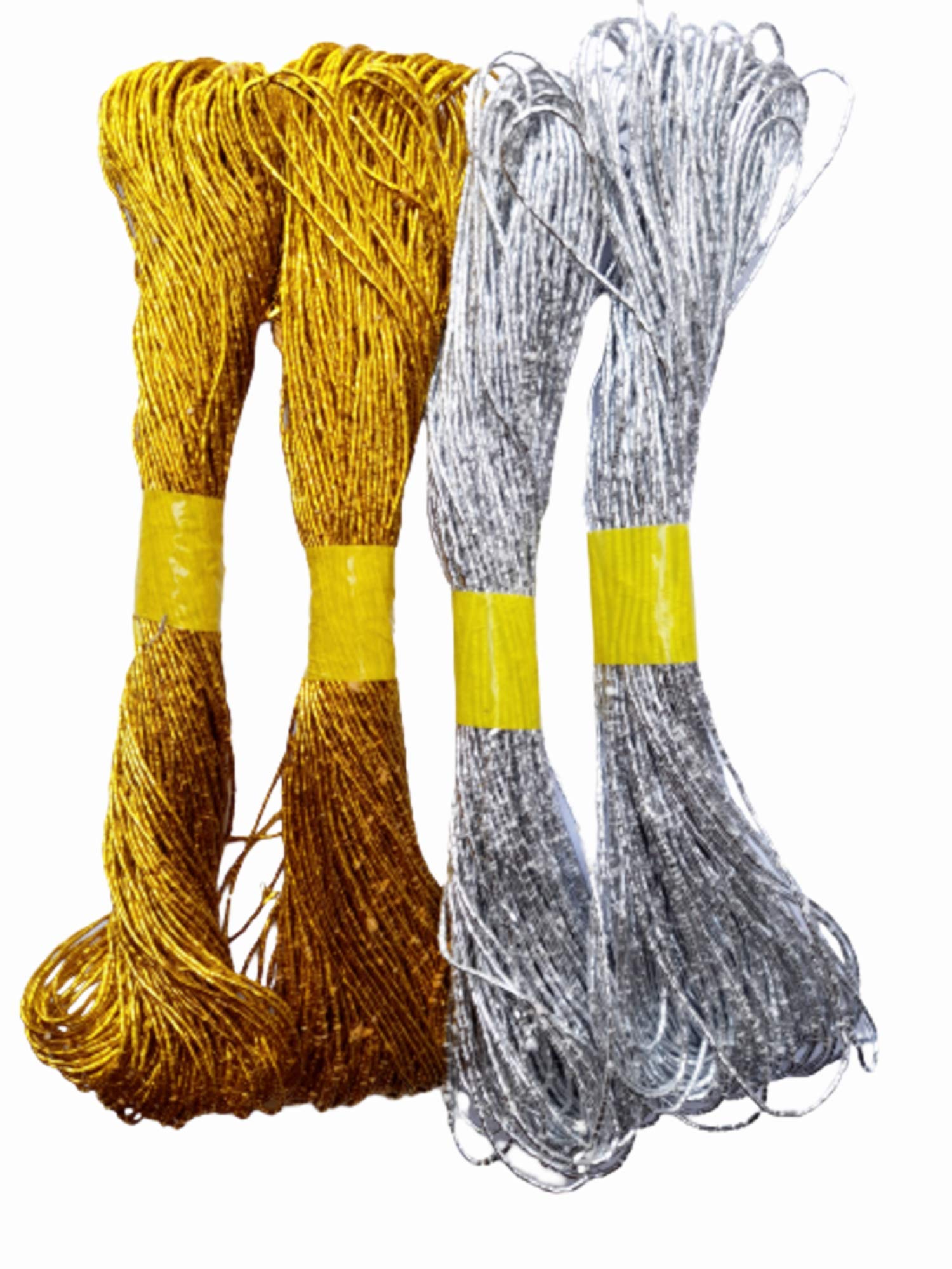 KCR Silver and Golden Natural Jute Thread for Arts and Crafts, Gifts, DIY Crafts, Bundling and Gardening (Set of 4) (B08LSNYF1G) Amazon Price History, Amazon Price Tracker