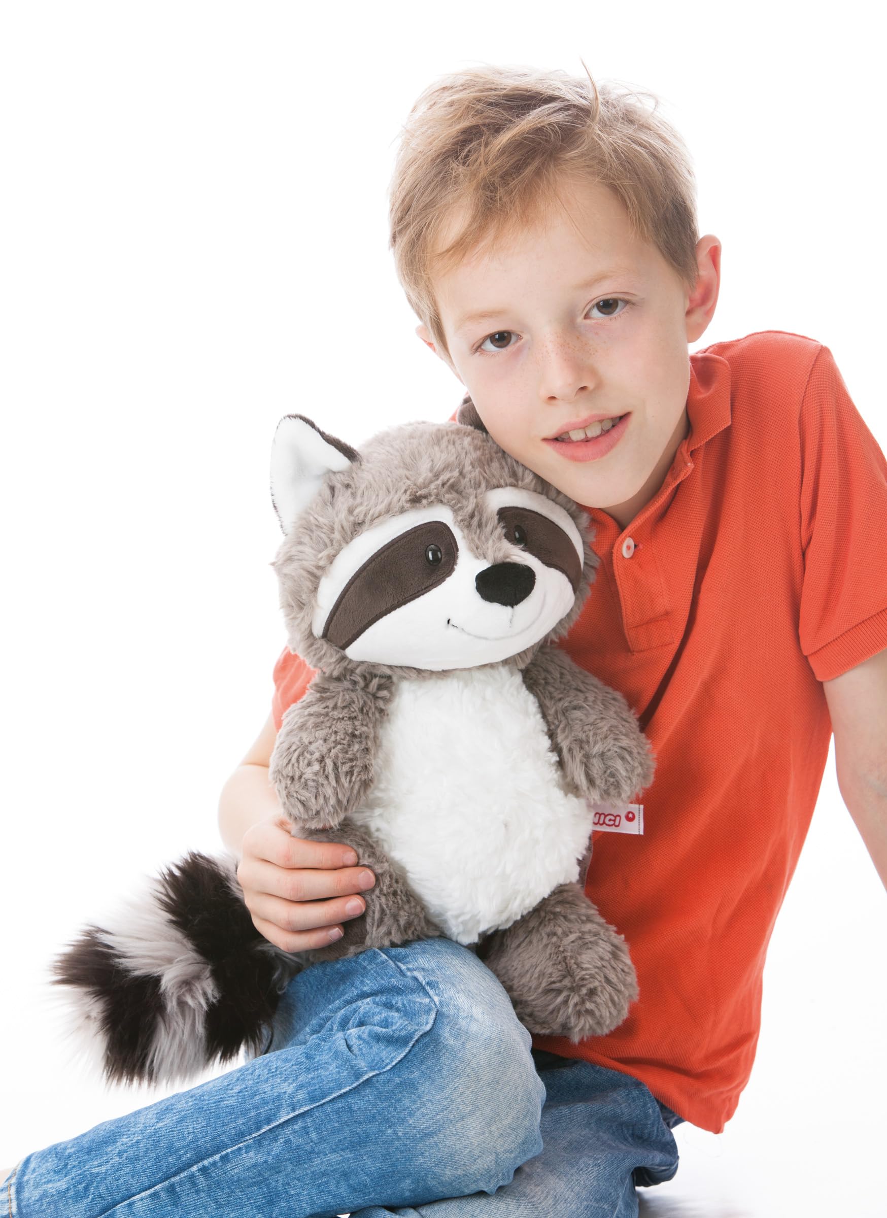 NICI 41141 Kuscheltier Waschbär Rod 35cm-Plüschtier für Mädchen, Jungen&Babys-Flauschiges Stofftier zum Kuscheln, Spielen und Schlafen-Schmusetier Forest Friends
